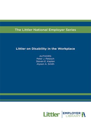cover image of Littler on Disability in the Workplace